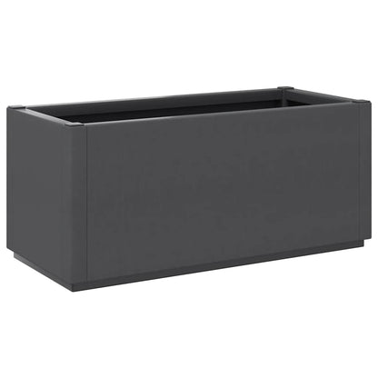 Garden Planter Dark Grey 80x36x35 cm PP