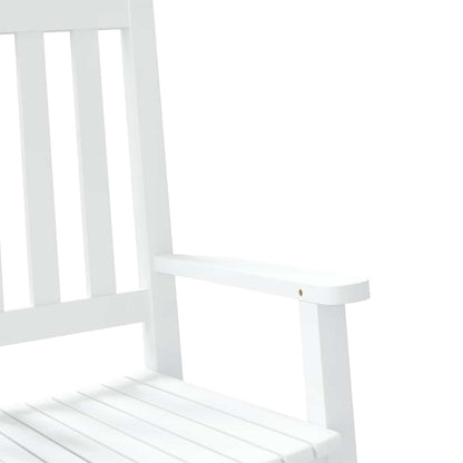 Rocking Chair for Children White Solid Wood Poplar
