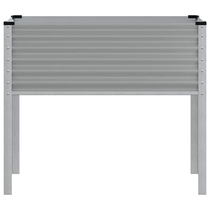 Garden Planter Grey 100x45x90 cm Steel
