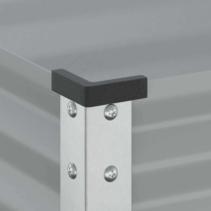 Garden Planter Grey 100x45x90 cm Steel