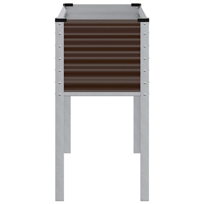 Garden Planter Brown 100x45x90 cm Steel