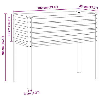 Garden Planter 100x45x90 cm Weathering Steel