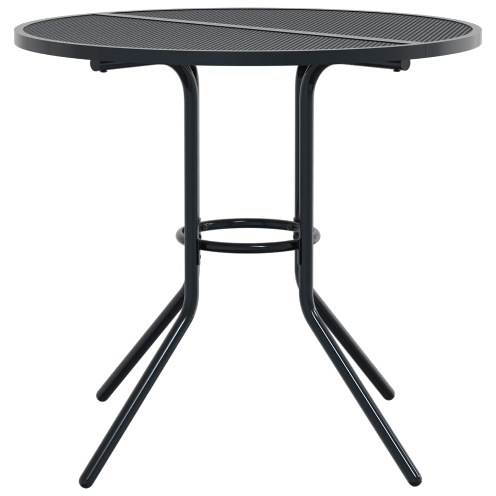 Patio Table Round Anthracite Ø80x72,5 cm Powder-coated Steel