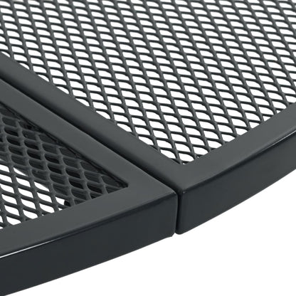 Patio Table Round Anthracite Ø110x72,5 cm Powder-coated Steel