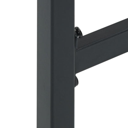 Bar Stools 2 pcs Black 38x38x80 cm Powder-coated Steel