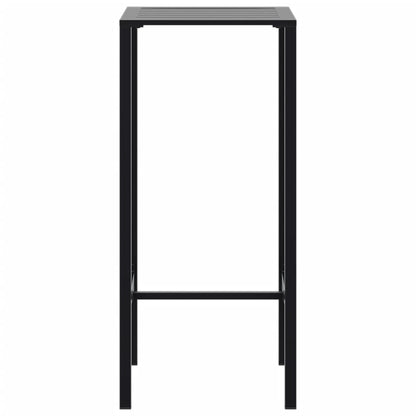 Bar Table Black 50x50x110 cm Powder-coated Steel