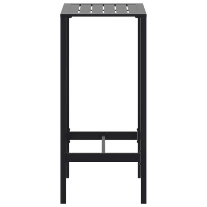 Bar Table Black 50x50x110 cm Powder-coated Steel