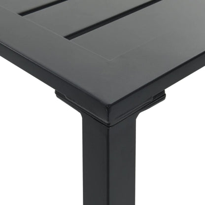 Bar Table Black 50x50x110 cm Powder-coated Steel