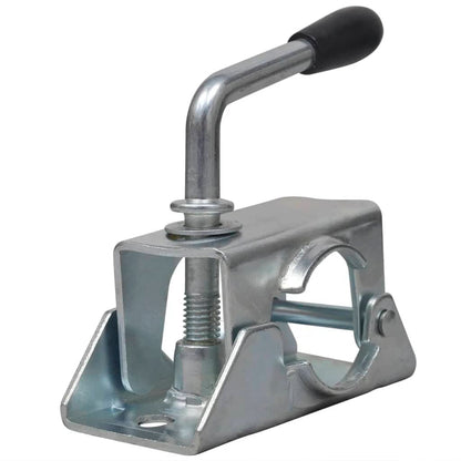 Trailer Jack Wheel 60 mm with 2 Support Tubes and 3 Split Clamps