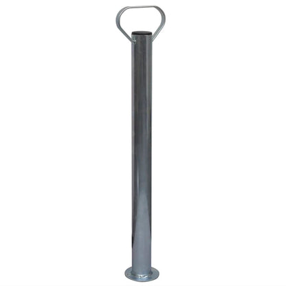Trailer Jack Wheel 60 mm with 2 Support Tubes and 3 Split Clamps