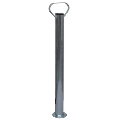 Trailer Jack Wheel 60 mm with 2 Support Tubes and 3 Split Clamps
