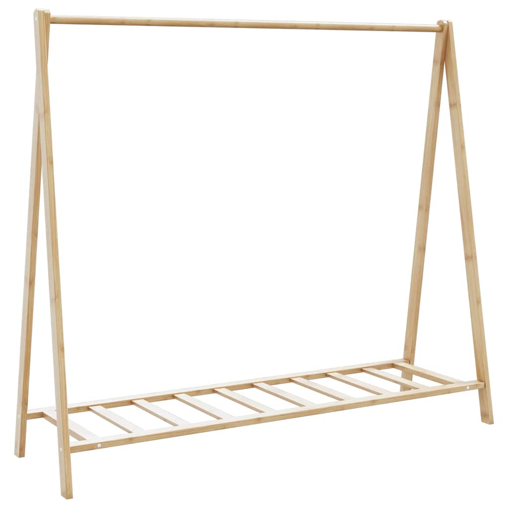 Clothes Rack with Shelves 106x34x102 cm Bamboo