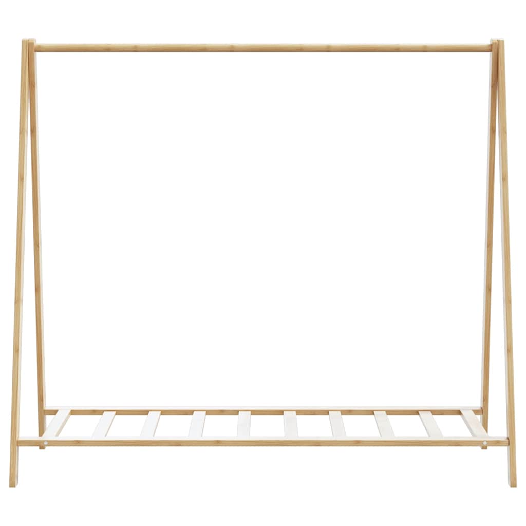 Clothes Rack with Shelves 106x34x102 cm Bamboo