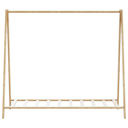 Clothes Rack with Shelves 106x34x102 cm Bamboo