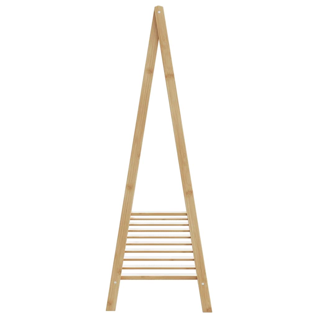 Clothes Rack with Shelves 106x34x102 cm Bamboo