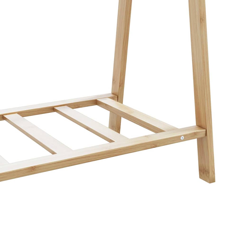 Clothes Rack with Shelves 106x34x102 cm Bamboo