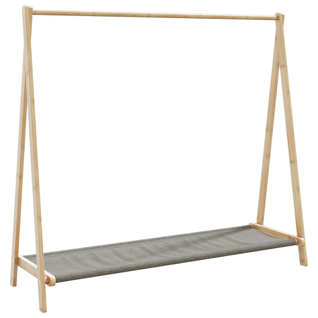 Clothes Rack with Shelves 106x34x102 cm Bamboo