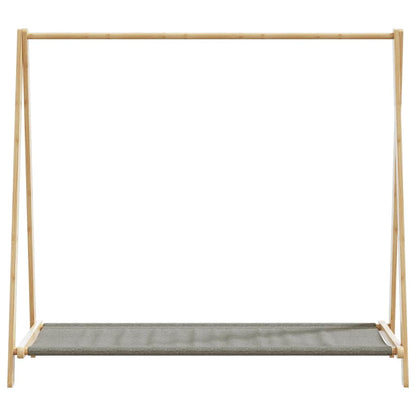 Clothes Rack with Shelves 106x34x102 cm Bamboo