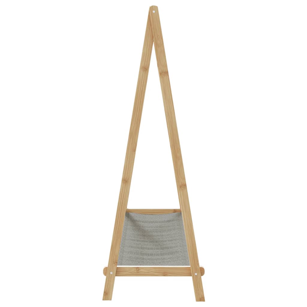 Clothes Rack with Shelves 106x34x102 cm Bamboo