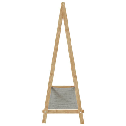 Clothes Rack with Shelves 106x34x102 cm Bamboo