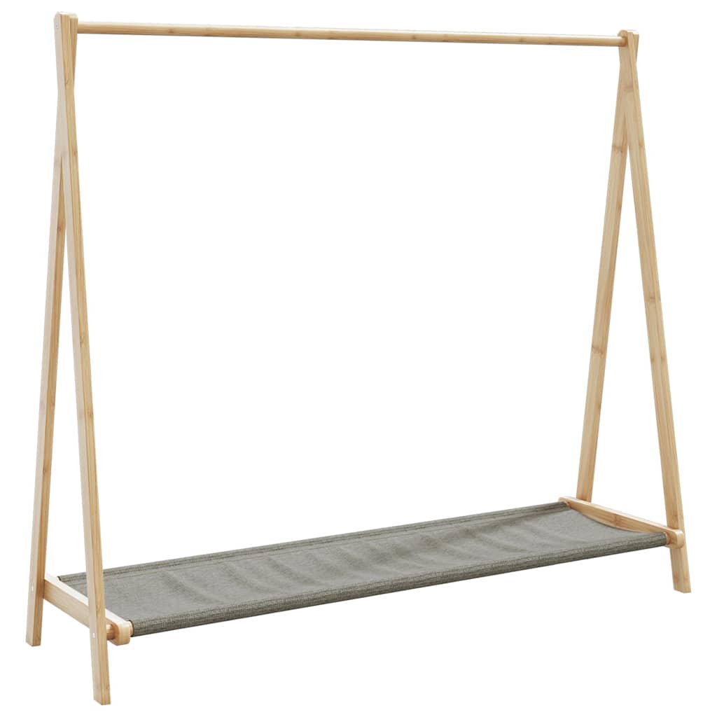 Clothes Rack with Shelves 106x34x102 cm Bamboo