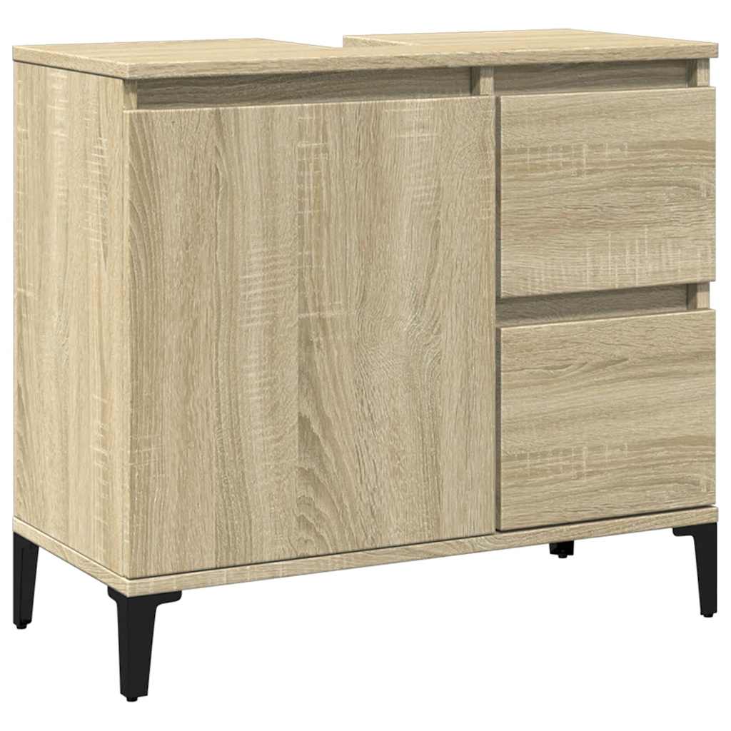 Bathroom Cabinet | Sonoma oak | Engineered wood, metal | Medium