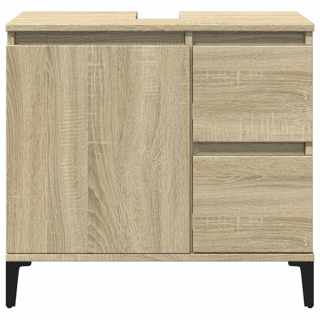 Bathroom Cabinet | Sonoma oak | Engineered wood, metal | Medium