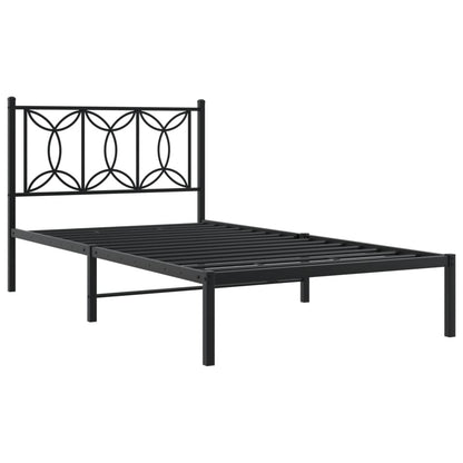 Bed Frame | Black | Steel | Single | Bed Frame | Rectangular | Modern