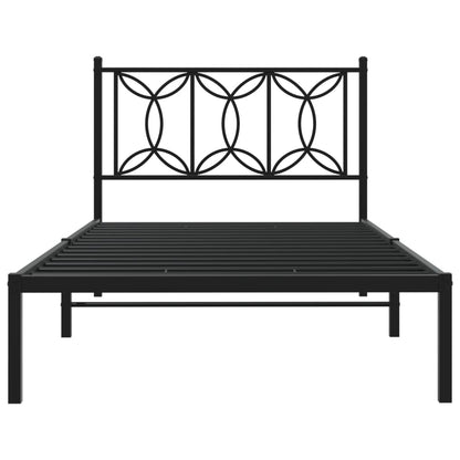 Bed Frame | Black | Steel | Single | Bed Frame | Rectangular | Modern