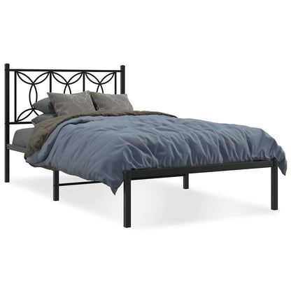 Bed Frame | Black | Steel | Single | Rectangular | Modern | Durable