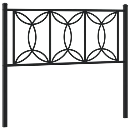 Metal Replace Headboard Black 107 cm