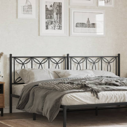 Metal Replace Headboard Black 193 cm
