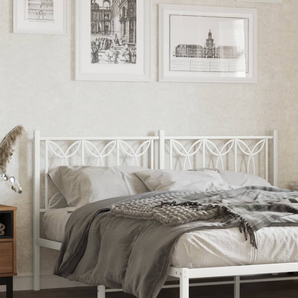 Metal Replace Headboard White 160 cm