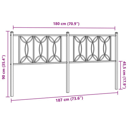 Metal Replace Headboard White 180 cm