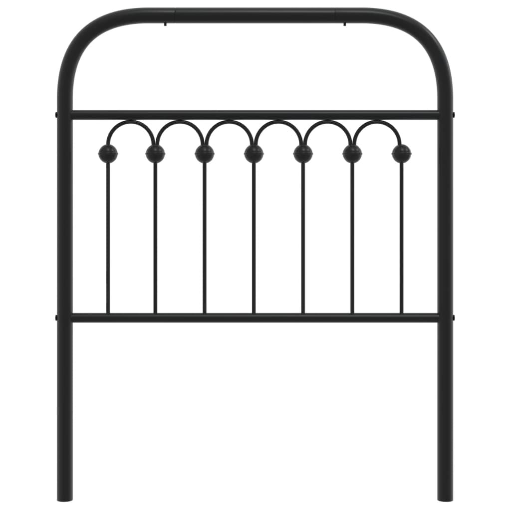 Metal Replace Headboard Black 75 cm