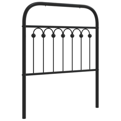 Metal Replace Headboard Black 80 cm