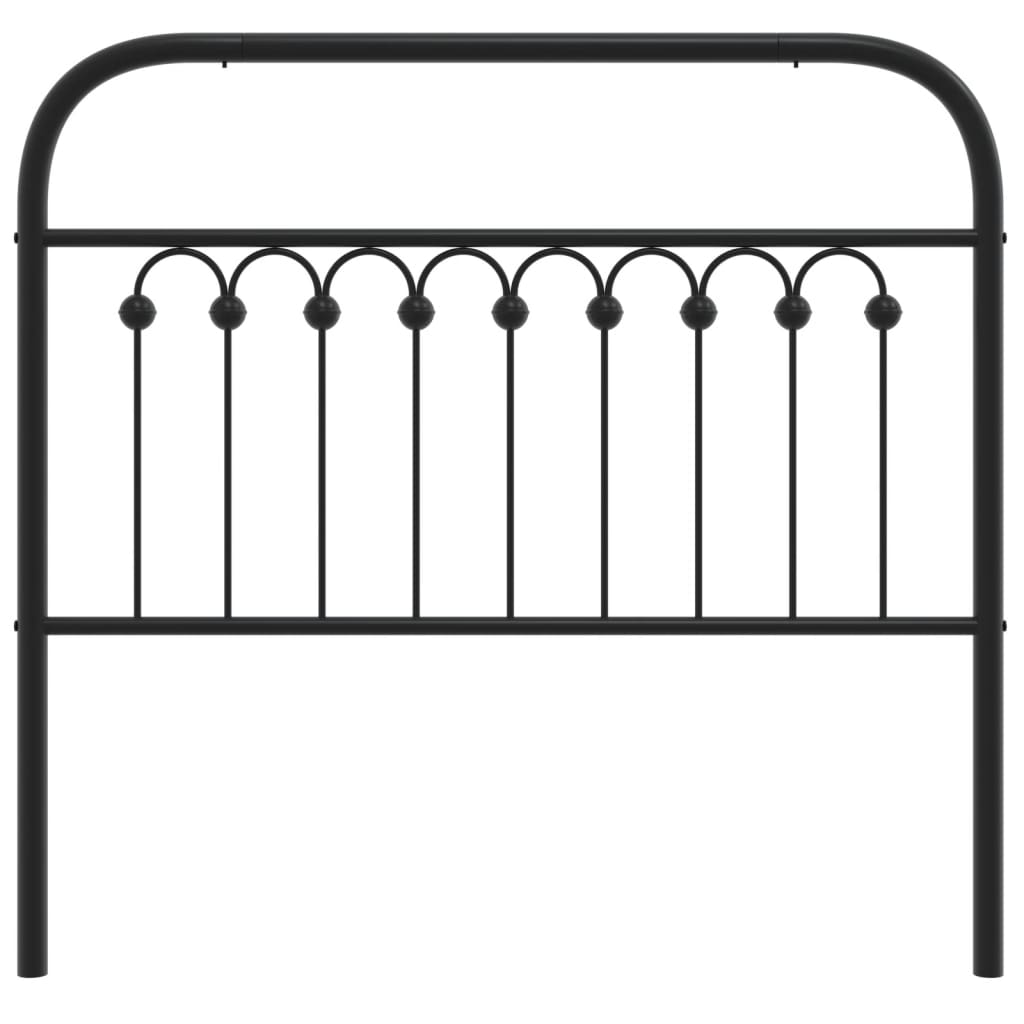Metal Replace Headboard Black 100 cm