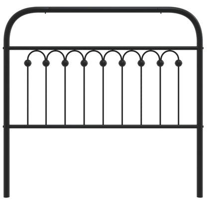 Metal Replace Headboard Black 100 cm