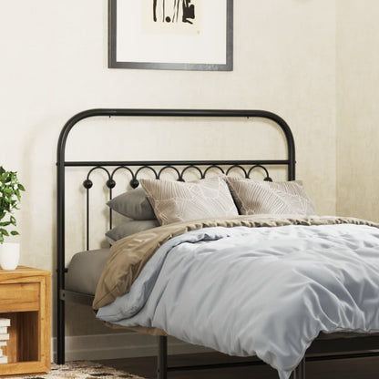 Metal Replace Headboard Black 100 cm
