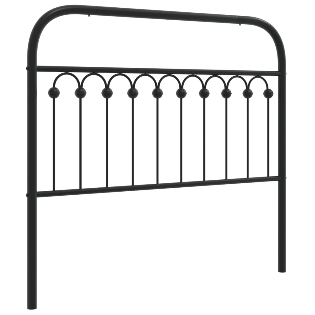 Metal Replace Headboard Black 107 cm