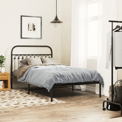 Metal Replace Headboard Black 107 cm
