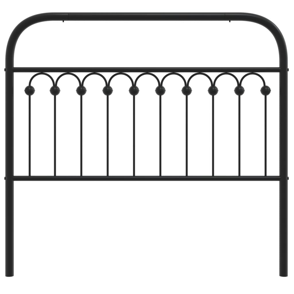 Metal Replace Headboard Black 107 cm
