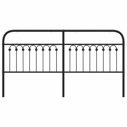 Metal Replace Headboard Black 180 cm