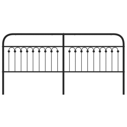 Metal Replace Headboard Black 193 cm