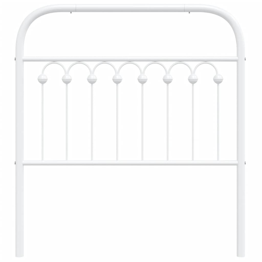 Metal Replace Headboard White 90 cm