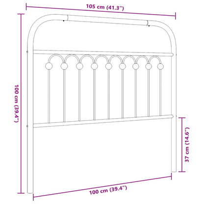 Metal Replace Headboard White 100 cm