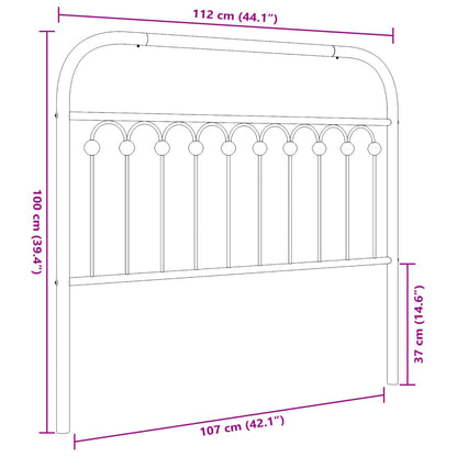 Metal Replace Headboard White 107 cm