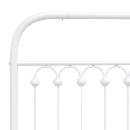Metal Replace Headboard White 120 cm