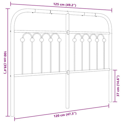 Metal Replace Headboard White 120 cm
