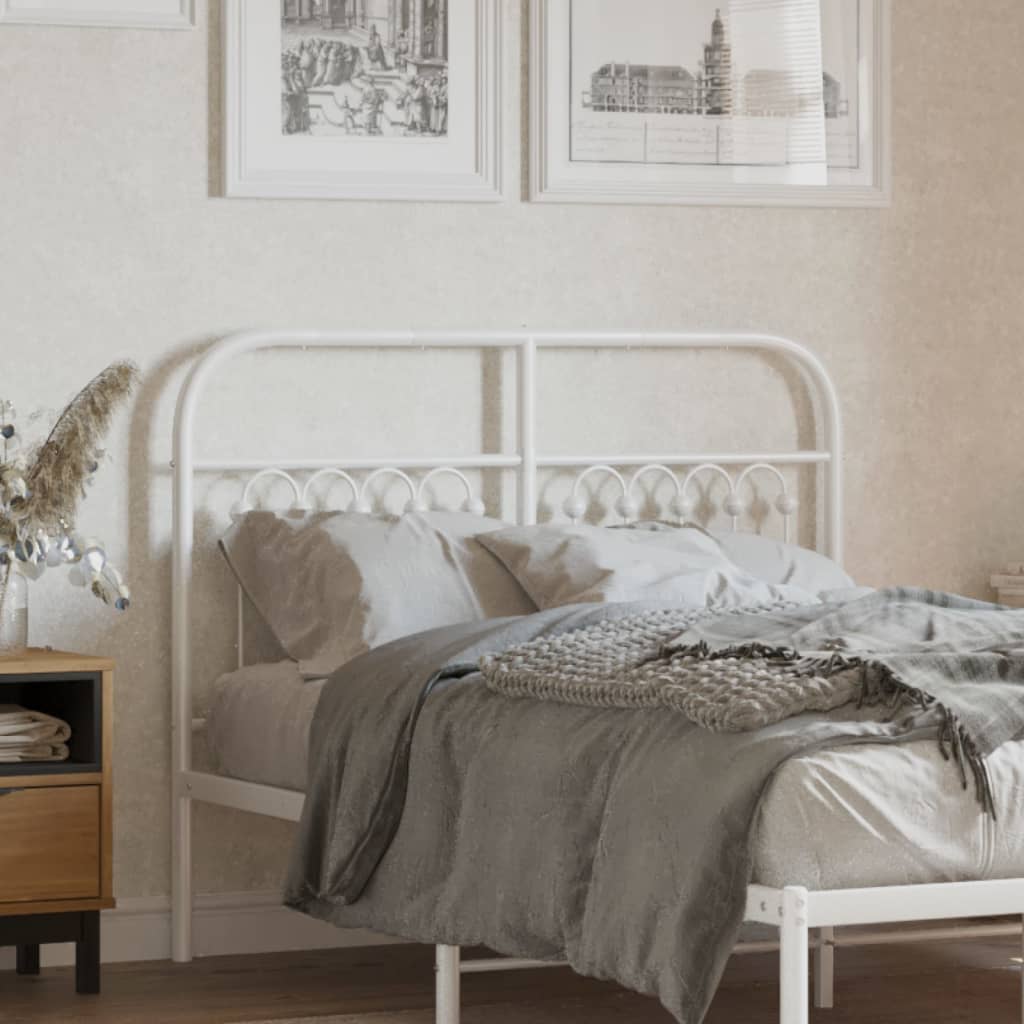 Metal Replace Headboard White 120 cm